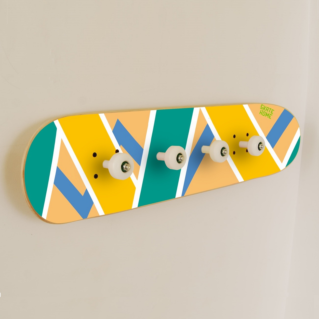 Skateboard decoration for teen room Skateboard coat rack